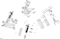 Fits 2017-2018 Can-Am 1- Maverick / 1-Maverick REAR Shock, OEM Part # 706002623 - schematic diagram