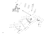 Fits 2018 Can-Am 1- Maverick / 2- Maverick MAX Susp. ARM REAR R B-354 SUN, OEM Part # 706002766 - schematic diagram