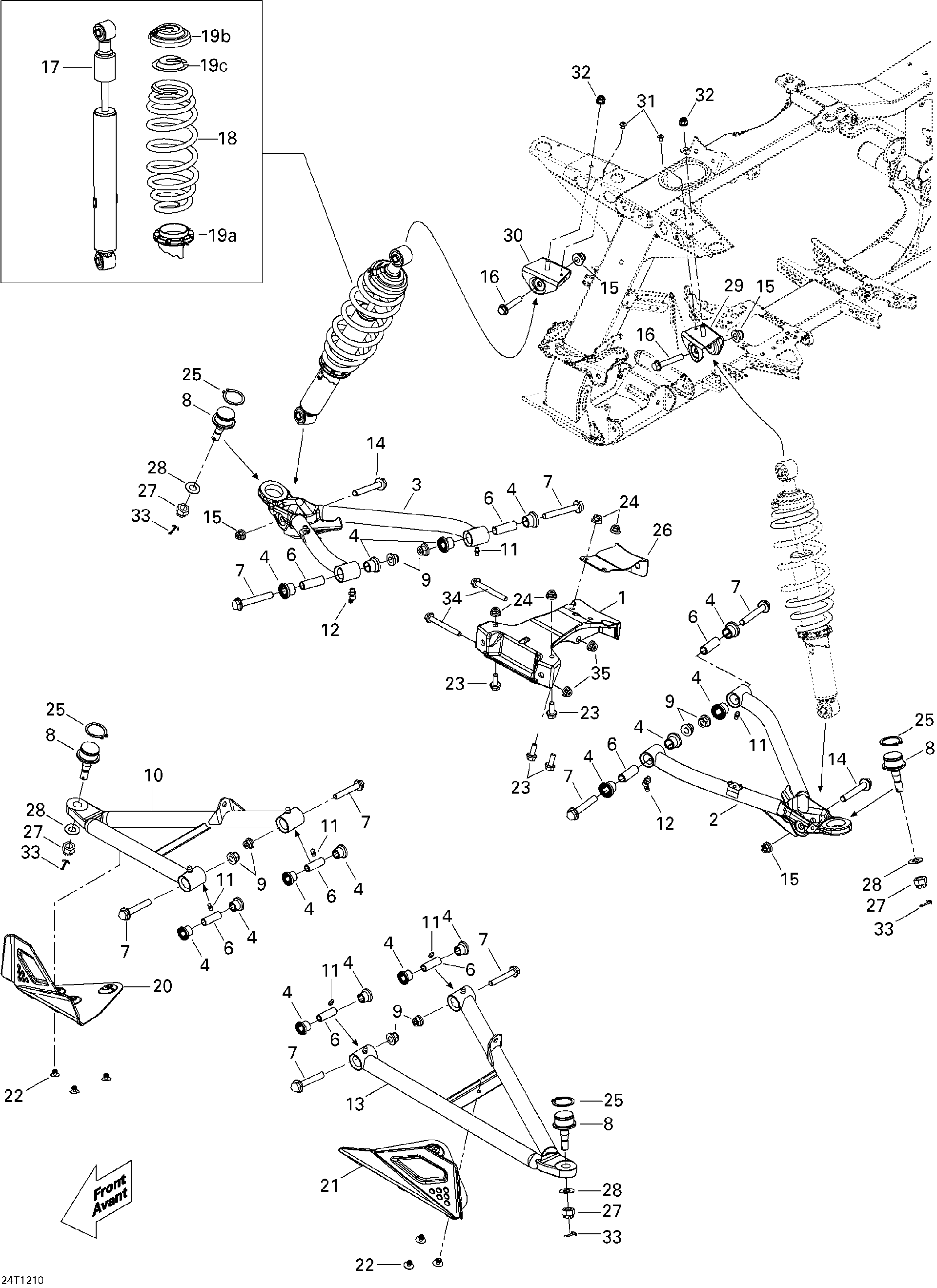 Fits 2009-2012 Can-Am Renagade 500EFI STD / Renegade 500 EFI Spring Compression B-190 P, OEM Part # 706200829 - schematic diagram