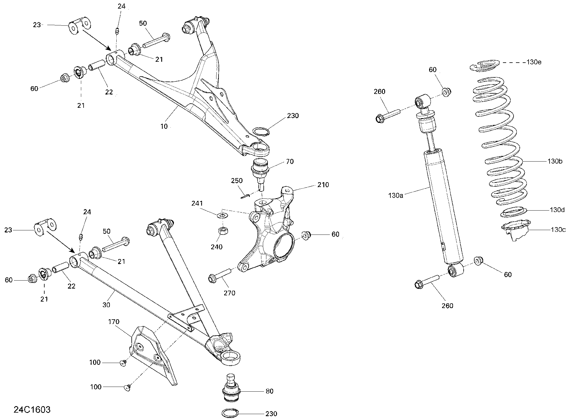 Fits 2016 Can-Am Defender Spring, OEM Part # 706202575 - schematic diagram