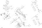 Fits 2018 Can-Am 1- Maverick / 2- Maverick MAX Suspension ARM FL B-101 RE, OEM Part # 706203035 - schematic diagram