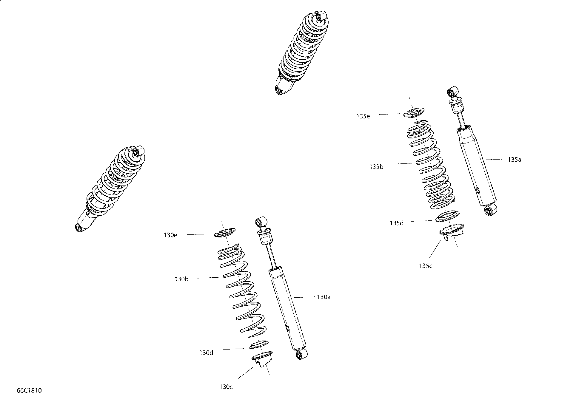 Fits 2018 Can-Am 2- Defender HD8 / 3- Defender HD10 Spring, OEM Part # 706203178 - schematic diagram