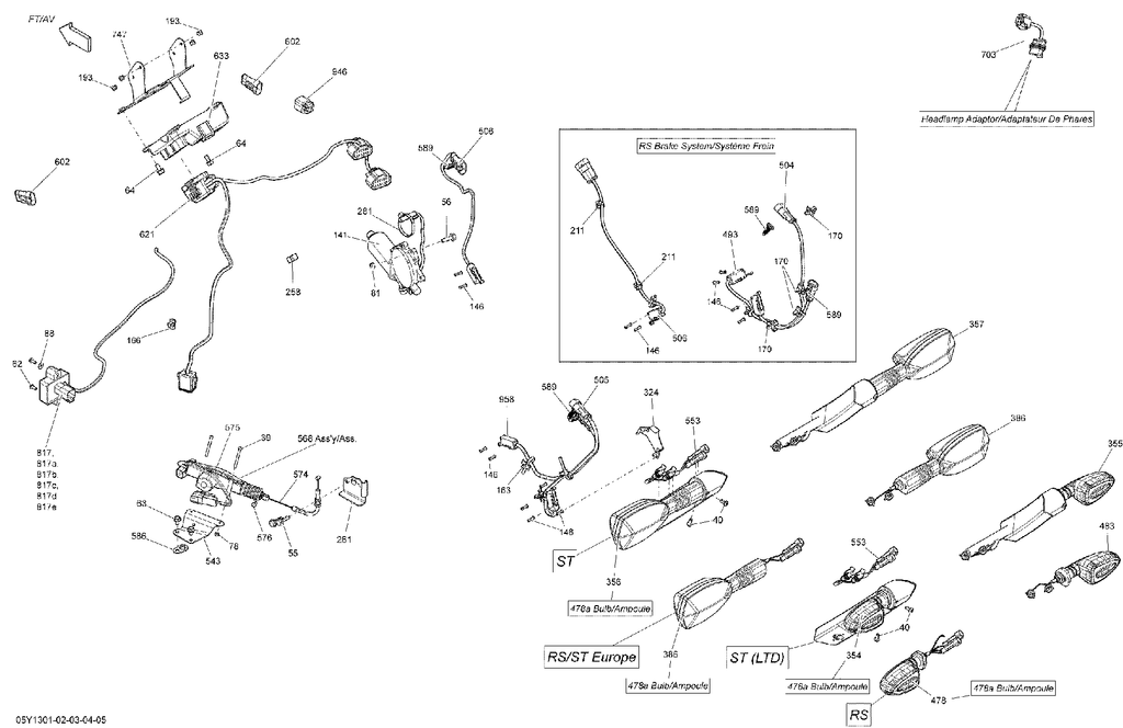 OEM schematic for part 707000636