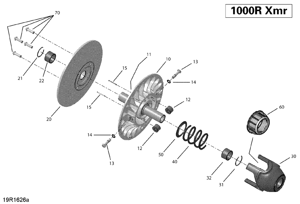 Fits 2015-2018 Can-Am 1- Maverick / 2- Maverick MAX RING, OEM Part # 707001648 - schematic diagram