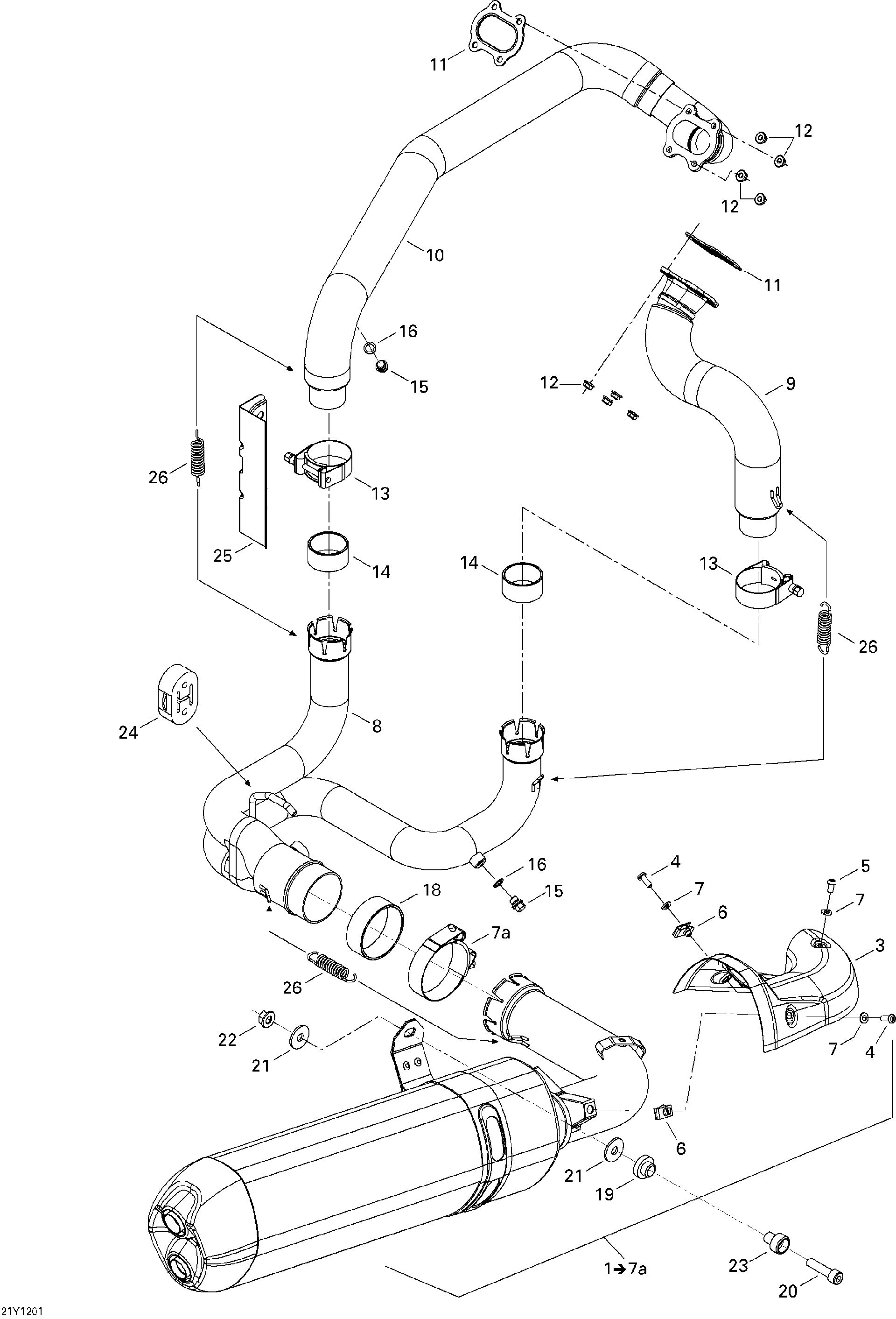 Fits 2008-2012 Can-Am Spyder RS SE5 / Spyder RS SM5 Bushing, OEM Part # 707600390 - schematic diagram