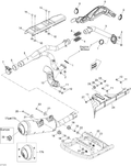 Fits 2009-2012 Can-Am Renagade 500EFI STD / Renegade 500 EFI Muffler, OEM Part # 707600579 - schematic diagram