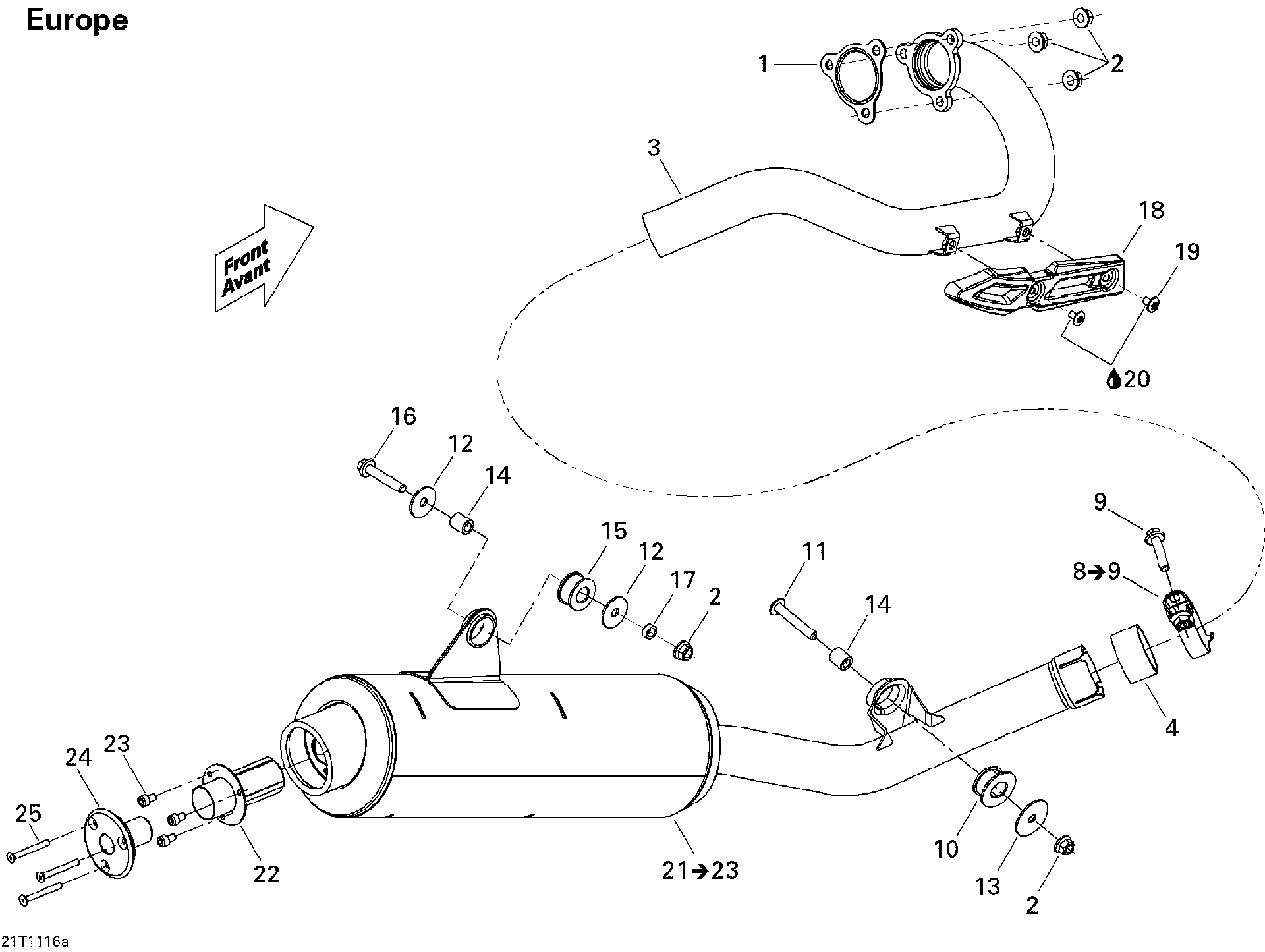 Fits 2008, 2009, 2011 Can-Am DS 450 Xxc / DS 450 CE STD & X (3F9D Restrictor, OEM Part # 707600630 - schematic diagram
