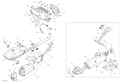 Fits 2014-2015 Can-Am Spyder F3 SE6 / Spyder F3 SM6 Primary Muffler, OEM Part # 707600793 - schematic diagram