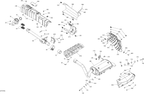 Fits 2016-2017 Can-Am Renegade Muffler, Exhaust, OEM Part # 707601632 - schematic diagram