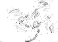 Fits 2010-2017 Can-Am Spyder RT Limited SE6 / Spyder RT SE6 Acoustic Shell, RH Center, OEM Part # 707800340 - schematic diagram