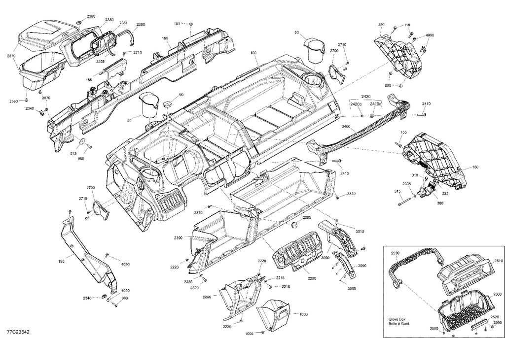 Fits 2020 Can-Am 002 - Defender HD8 - North America Support, Gauge, OEM Part # 707900801 - schematic diagram