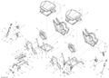 Fits 2016 Can-Am Maverick - Maverick MAX Backrest Cover, OEM Part # 708001889 - schematic diagram