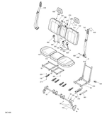 Fits 2017-2018 Can-Am 1- Traxter HD5 / 2- Traxter HD8 SEAT Frame, OEM Part # 708002524 - schematic diagram