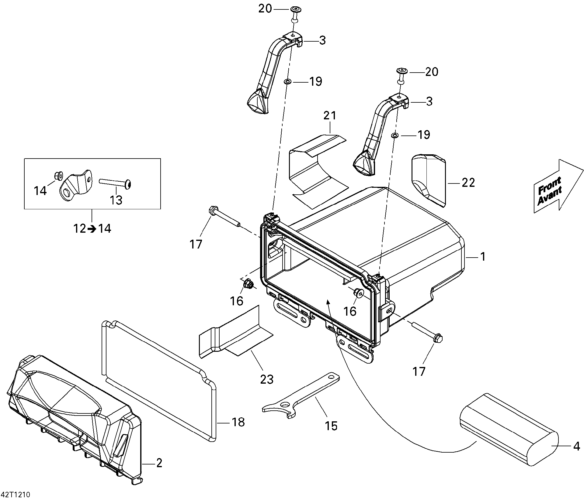 Fits 2007-2012 Can-Am Renagade 500EFI STD / Renegade 500 EFI Reflective Sheet, OEM Part # 708200088 - schematic diagram