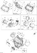 Fits 2010-2011 Can-Am Spyder RT LH ARM Cover Timeless BLAC, OEM Part # 708300249 - schematic diagram