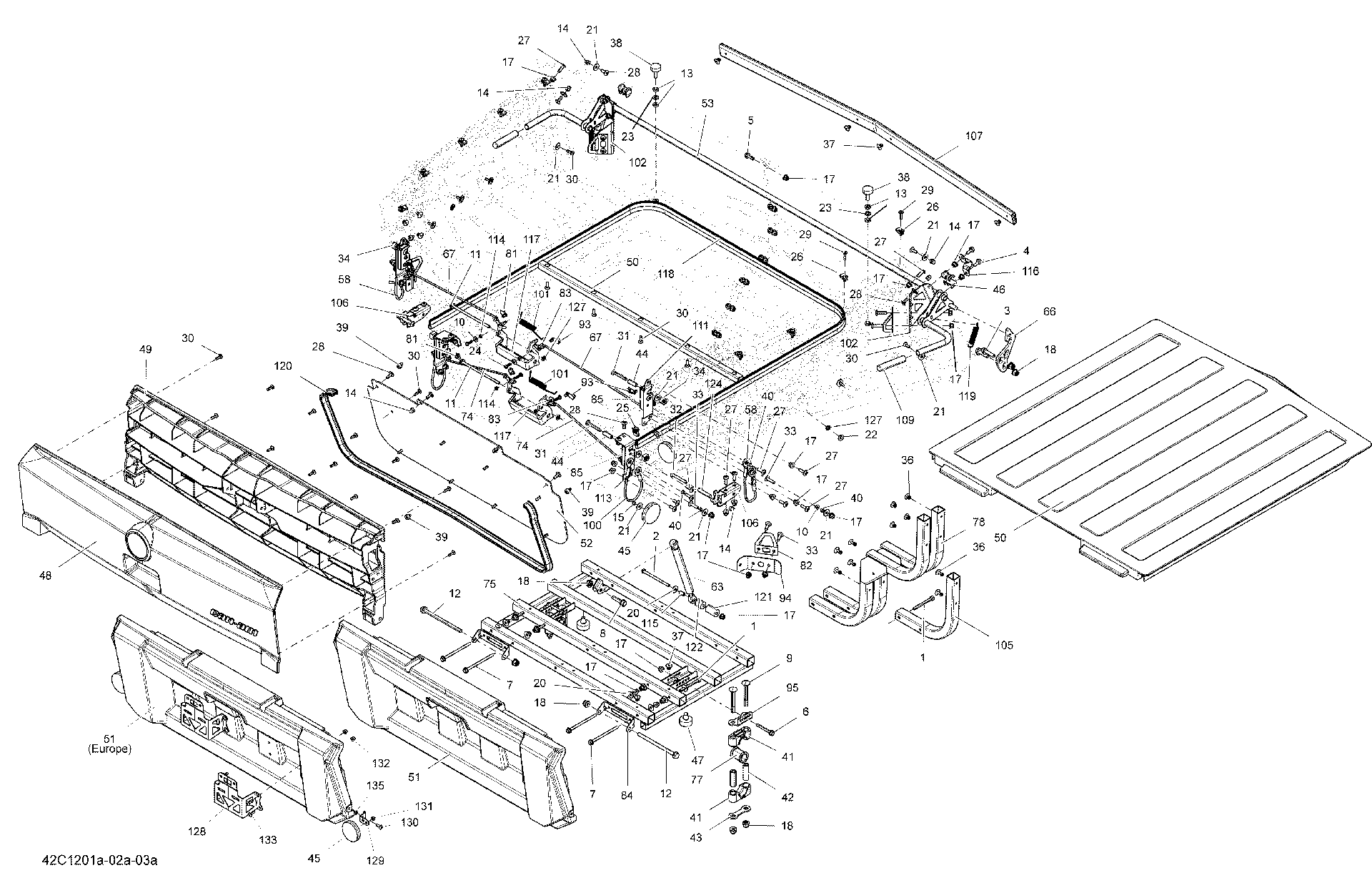 Fits 2012 Can-Am Commander LTD / Commander STD Outside TOP Pannel BLUE, OEM Part # 708300551 - schematic diagram