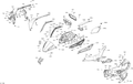 Fits 2015-2018 Can-Am F3 S SM6 & SE6 / F3 STD SE6 Cluster Bezel, OEM Part # 708400022 - schematic diagram