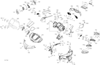 Fits 2016-2017 Can-Am F3 LH Grille, OEM Part # 708400094 - schematic diagram