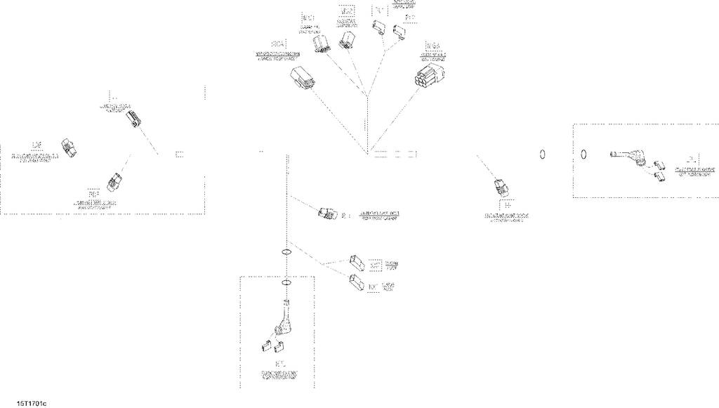 Fits 2015, 2017 Can-Am 001 - Outlander L - 450 EFI LOCK, OEM Part # 710001156 - schematic diagram