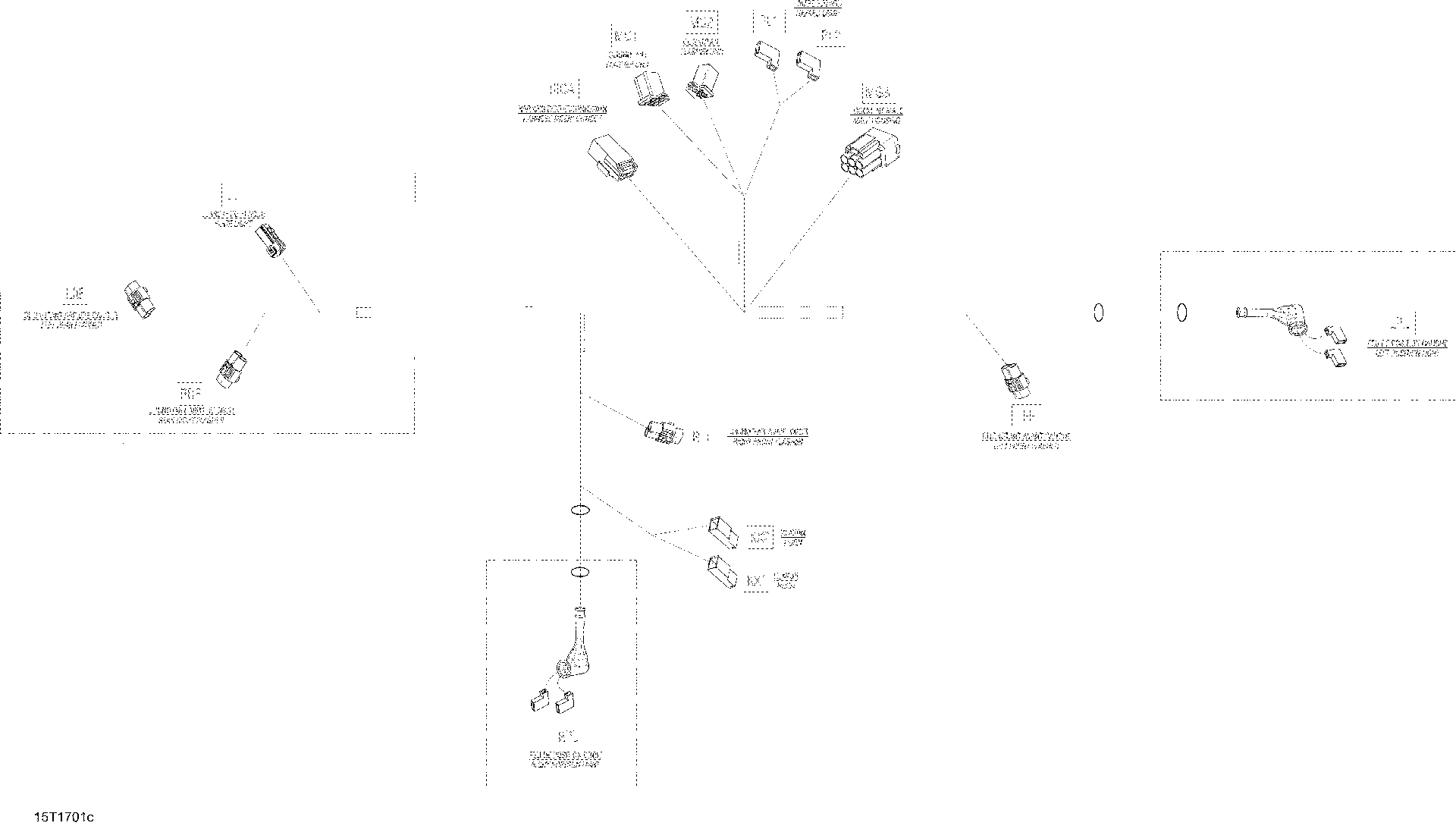 Fits 2015, 2017 Can-Am 001 - Outlander L - 450 EFI LOCK, OEM Part # 710001156 - schematic diagram