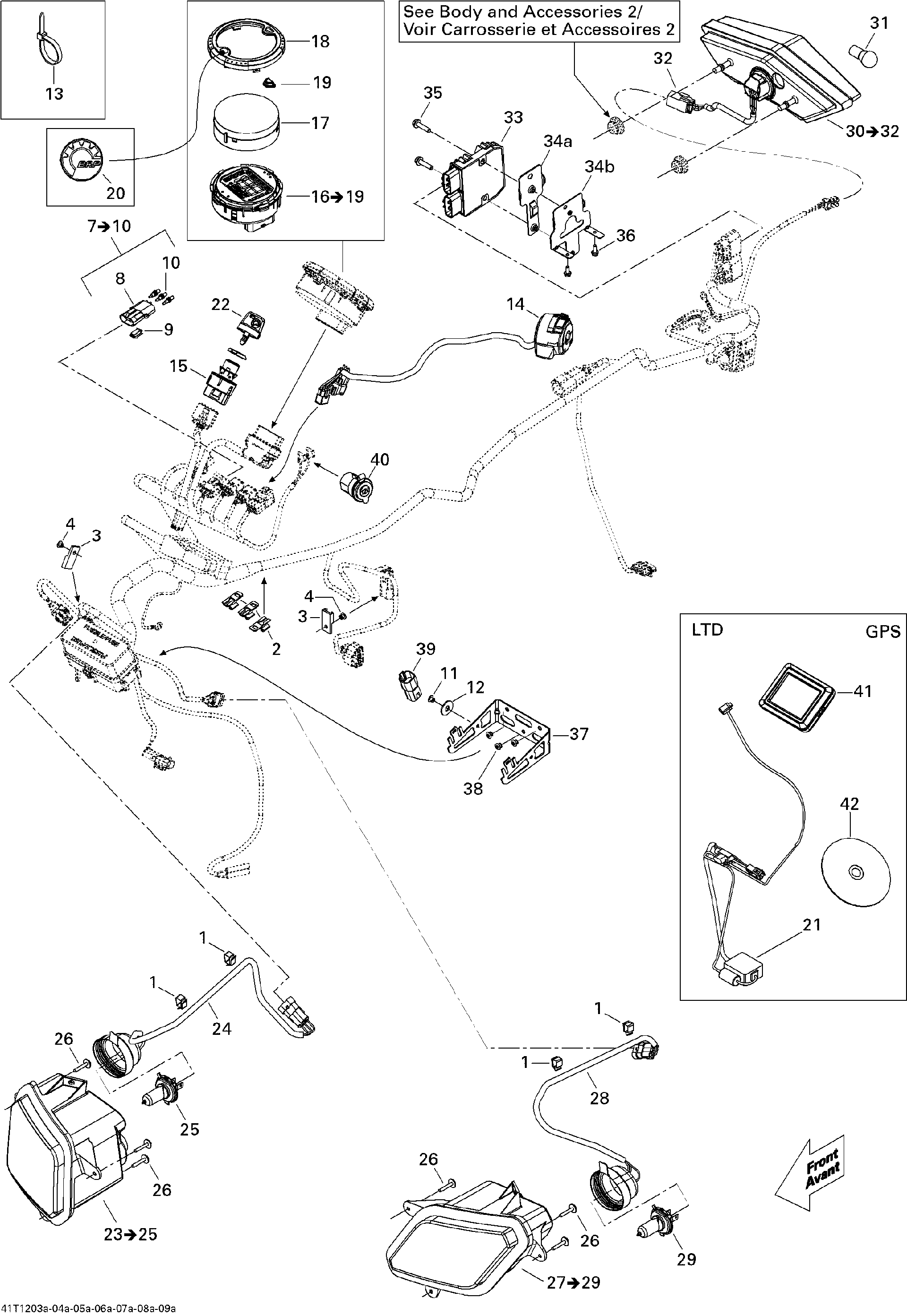 Fits 2010-2012 Can-Am Outlander 500EFI STD & XT / Outlander 650EFI STD & XT Rectifier Support, OEM Part # 710001572 - schematic diagram