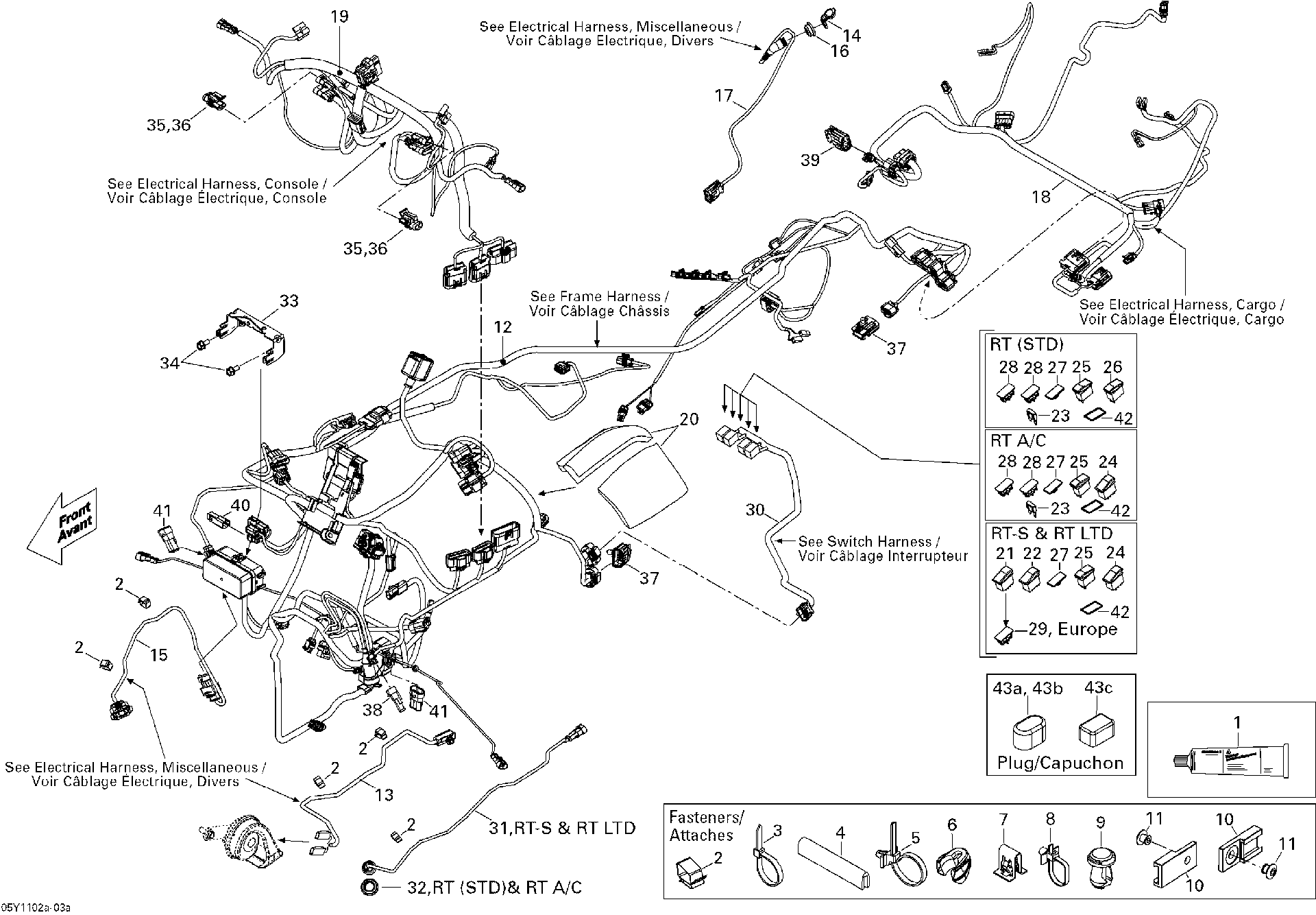 Fits 2010-2011 Can-Am Spyder RT Parking Switch, OEM Part # 710001795 - schematic diagram