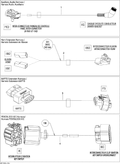 Fits 2010-2012 Can-Am Spyder RT Limited / Spyder RT SE5 HORN Extension Harness, OEM Part # 710001864 - schematic diagram