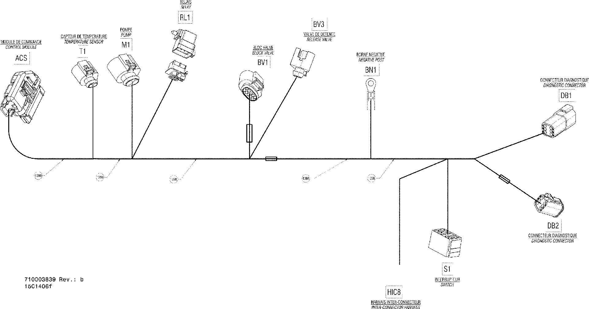 OEM schematic for part 710002669