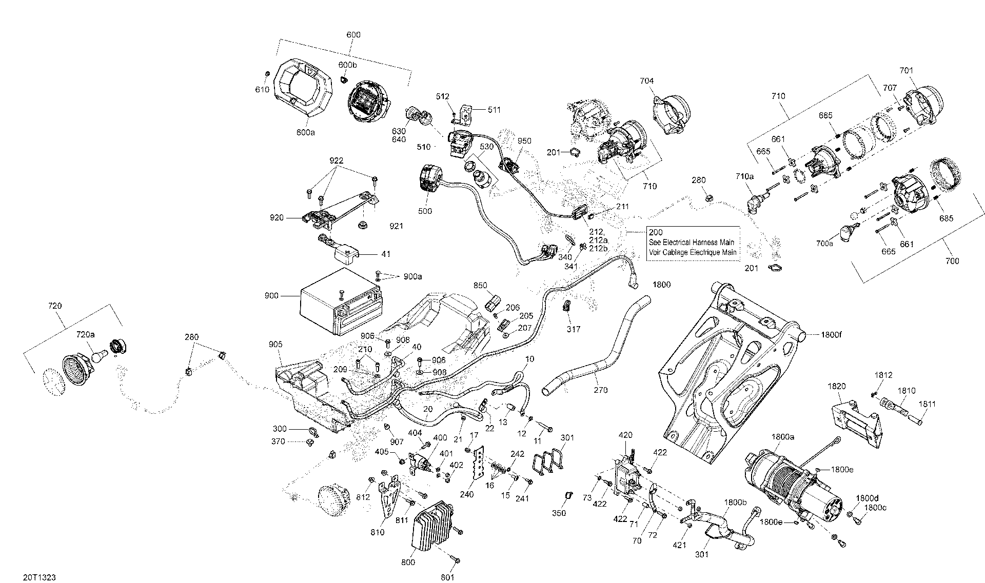 Fits 2013 Can-Am Outlander 650EFI XMR Calibrated Speedometer, OEM Part # 710003405 - schematic diagram