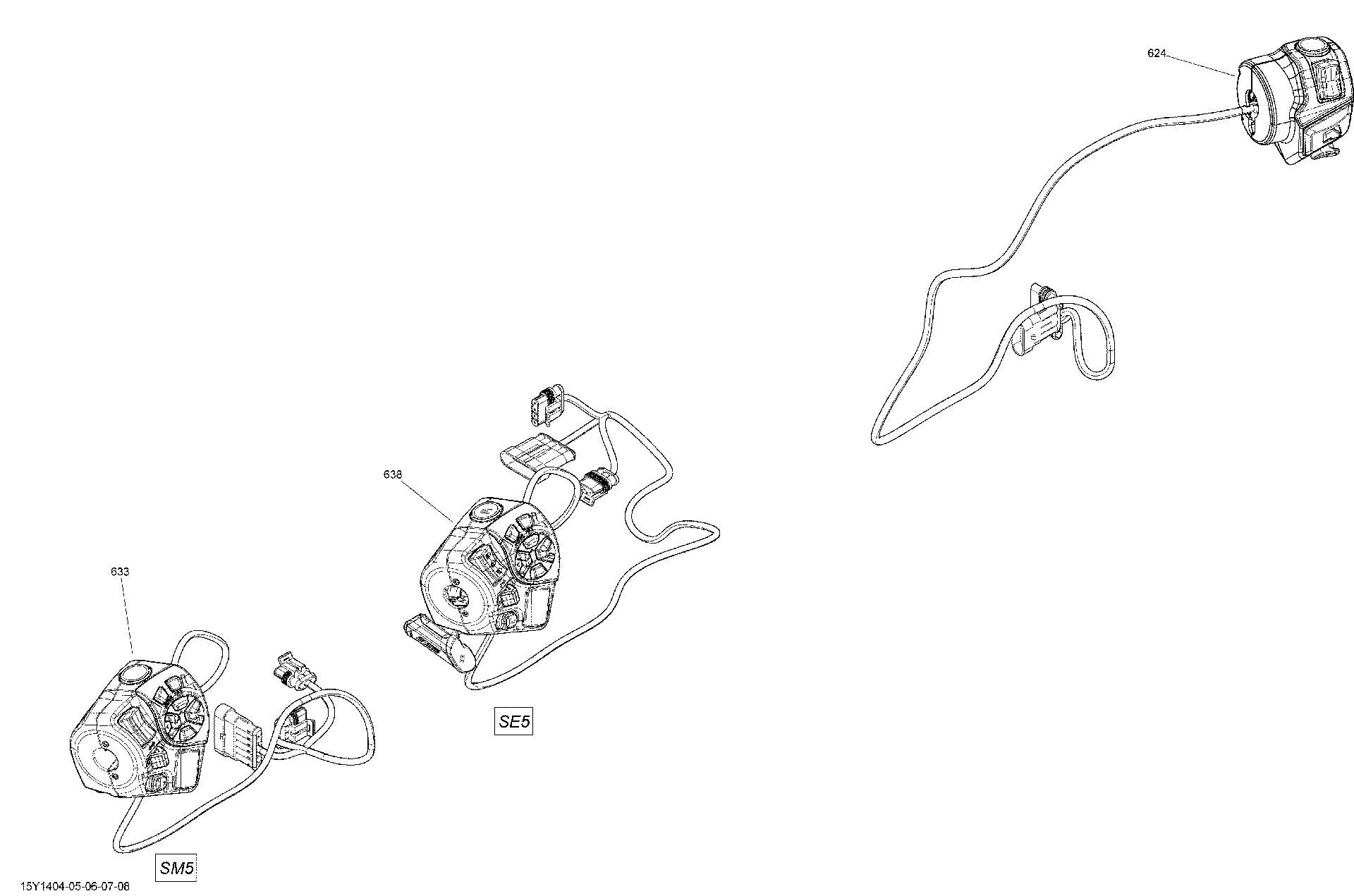 Fits Can-Am Spyder GS / Spyder RS / Spyder RT / ST Hsg-switch, Part # 710003916