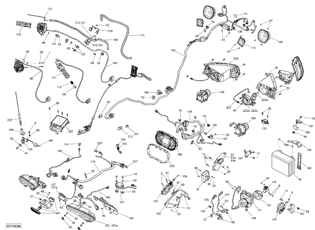 Fits 2016 Can-Am F3 Connector PLUG, OEM Part # 710004907 - schematic diagram