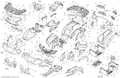 Fits 2013-2014 Can-Am Outlander 1000EFI XMR RH Front Fender Kit, CAMO, OEM Part # 715001830 - schematic diagram