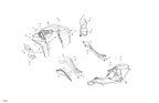 Fits 2017-2018 Can-Am International - RENEGADE - 4X4 - XXC - 1000R - 5VJB REAR Fender ASM, OEM Part # 715004138 - schematic diagram
