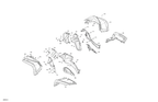 Fits 2018 Can-Am T Regulation - OUTLANDER - 4X4 - XT - 650 EFI - 2PJH LH Front Fender Asm, Inten, OEM Part # 715005142 - schematic diagram
