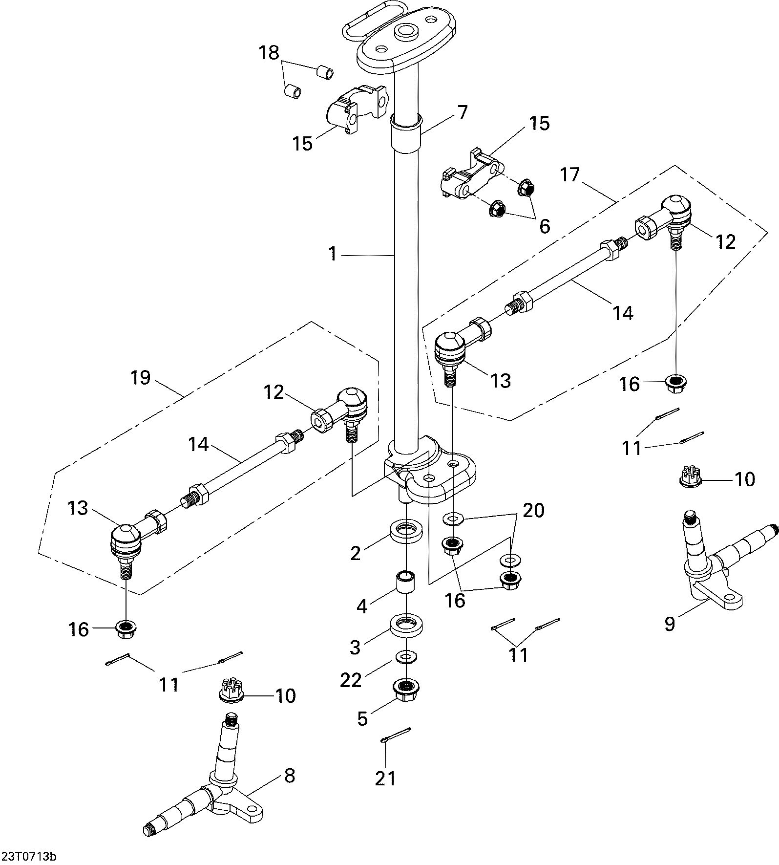 Fits 2007 Can-Am Mini DS 90 4-strokes BUSH, OEM Part # A51114145000 - schematic diagram
