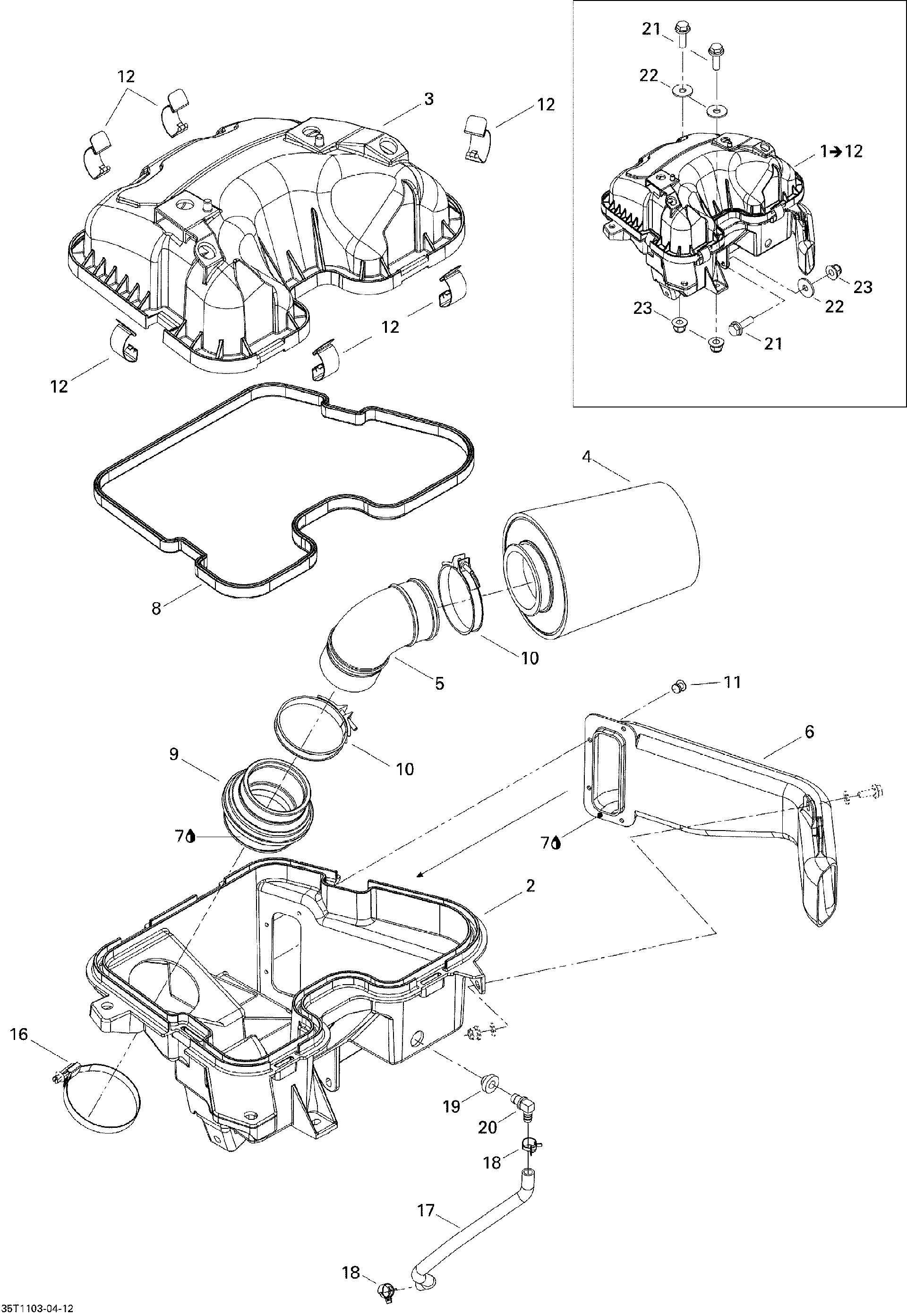 Can-Am Fits 2007-2011 Can-Am Vent Hose, OEM Part # 707800206 - reference image 2