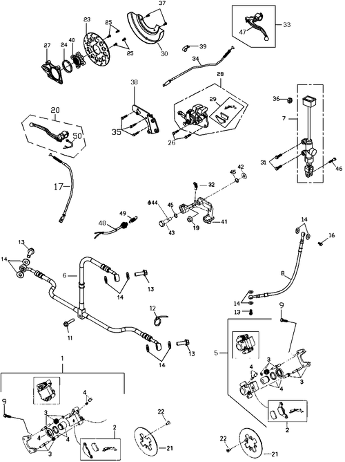 Can-Am Fits 2007 Can-Am Rally 175 RH Caliper Ass'y, OEM Part # A4500017900A - reference image 2