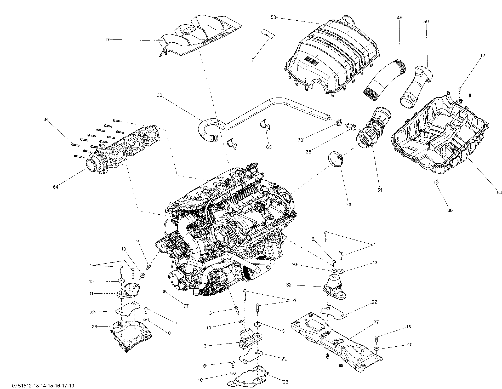 Sea-Doo Fits 2011-2015 Sea-Doo GTI 130 / GTI LTD 155 Watercraft, OEM Part # 273000291 - reference image 2