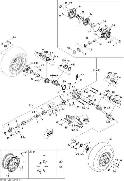 Can-Am Fits 2007-2010 Can-Am Adhesive Weight, 1/2 Oz, OEM Part # 705500824 - reference image 2