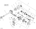 Can-Am Fits 2013-2018 Can-Am Intermediate Gear Shaft Ass'y, OEM Part # 420635673 - reference image 2