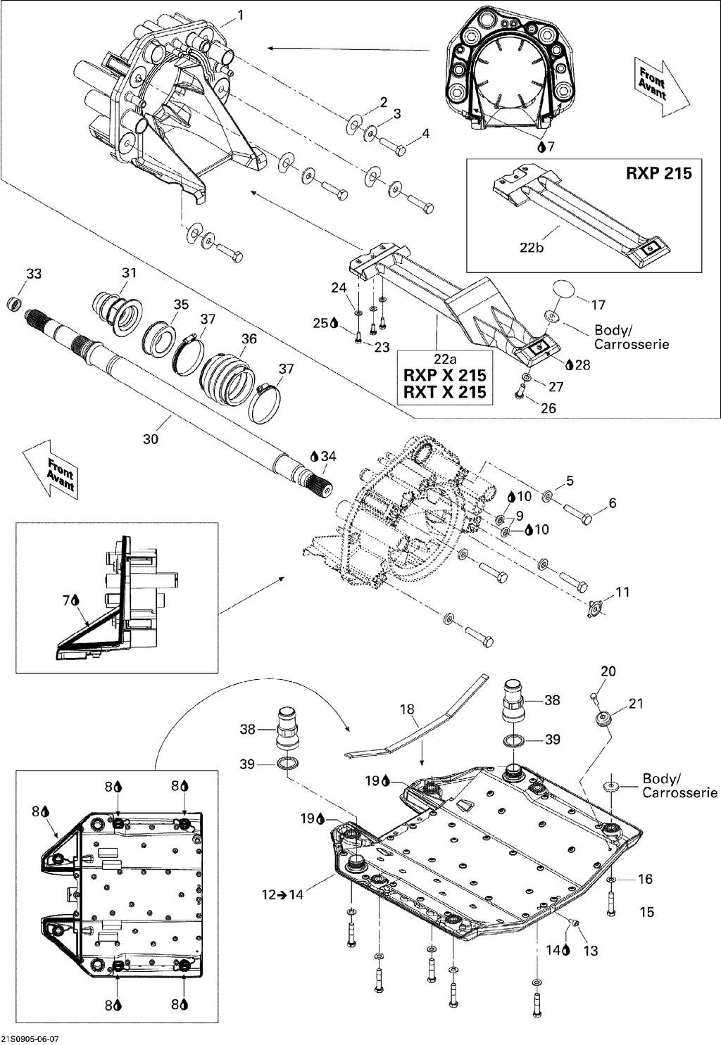 Sea-Doo Fits 2009 Sea-Doo RXP 215 Pump Grate, OEM Part # 271001477 - reference image 2