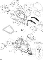 Sea-Doo Fits 2010-2011 Sea-Doo RXP-X 255 and 255 RS Access Cover Ass'y, OEM Part # 269501777 - reference image 2