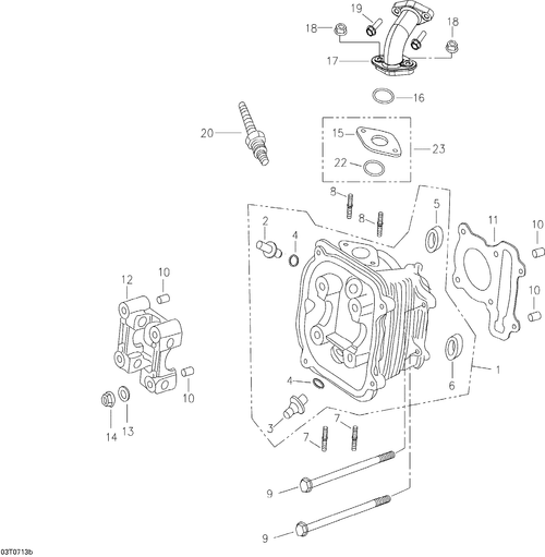 Can-Am Fits 2007 Can-Am Mini DS 90 4-strokes Oil-Ring, OEM Part # A9130912000A - reference image 2