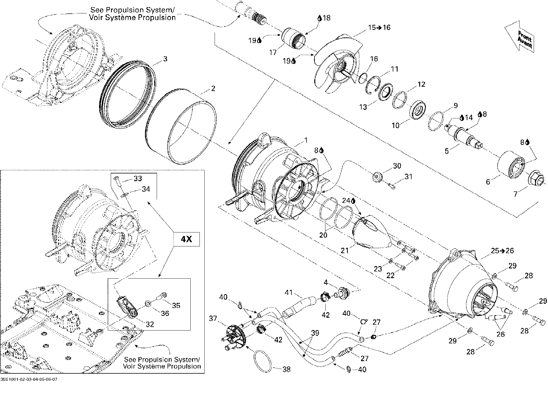 Sea-Doo Fits 2010 Sea-Doo GTX 155 / GTX iS 215 Venturi Ass'y, OEM Part # 267000503 - reference image 2