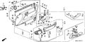 Honda New 1990-1991 Fits Honda Accord Left Base *Y18L* (SILKY IVORY), Part # 83583-SM4-A10ZF