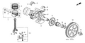 New 2000-2006 Fits Honda Insight Bearing F, Connecting Rod (Purple), Part # 13216-PHM-023