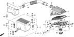 New 1996-2000 Fits Honda Civic Rubber, In. Seal, Part # 17244-P2F-A00