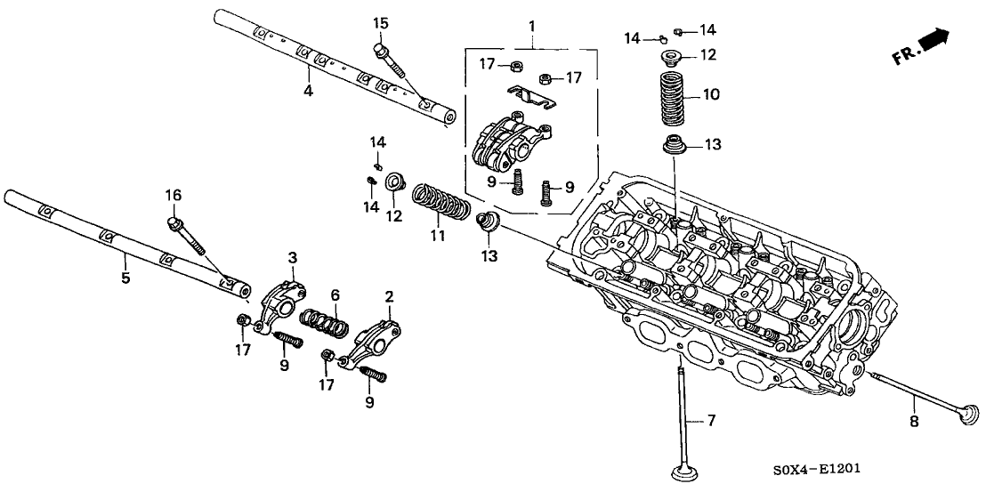Honda New 1999-2001 Fits Honda Odyssey Spring, In. Valve (Yellow) (Associated Spring), Part # 14761-P8F-A02
