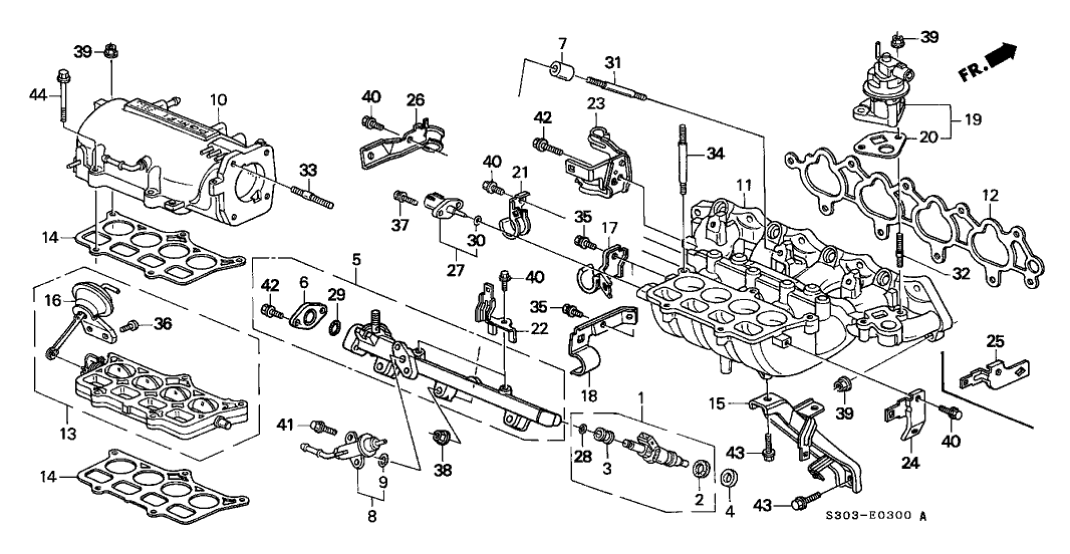 Honda New 1997-2001 Fits Honda Prelude Stay D, Engine Wire Harness, Part # 32752-P5P-000