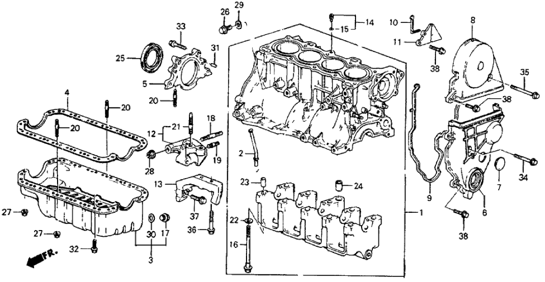 Honda New 1984-1987 Fits Honda Civic Bolt, Stud (12X30), Part # 90041-PE0-020